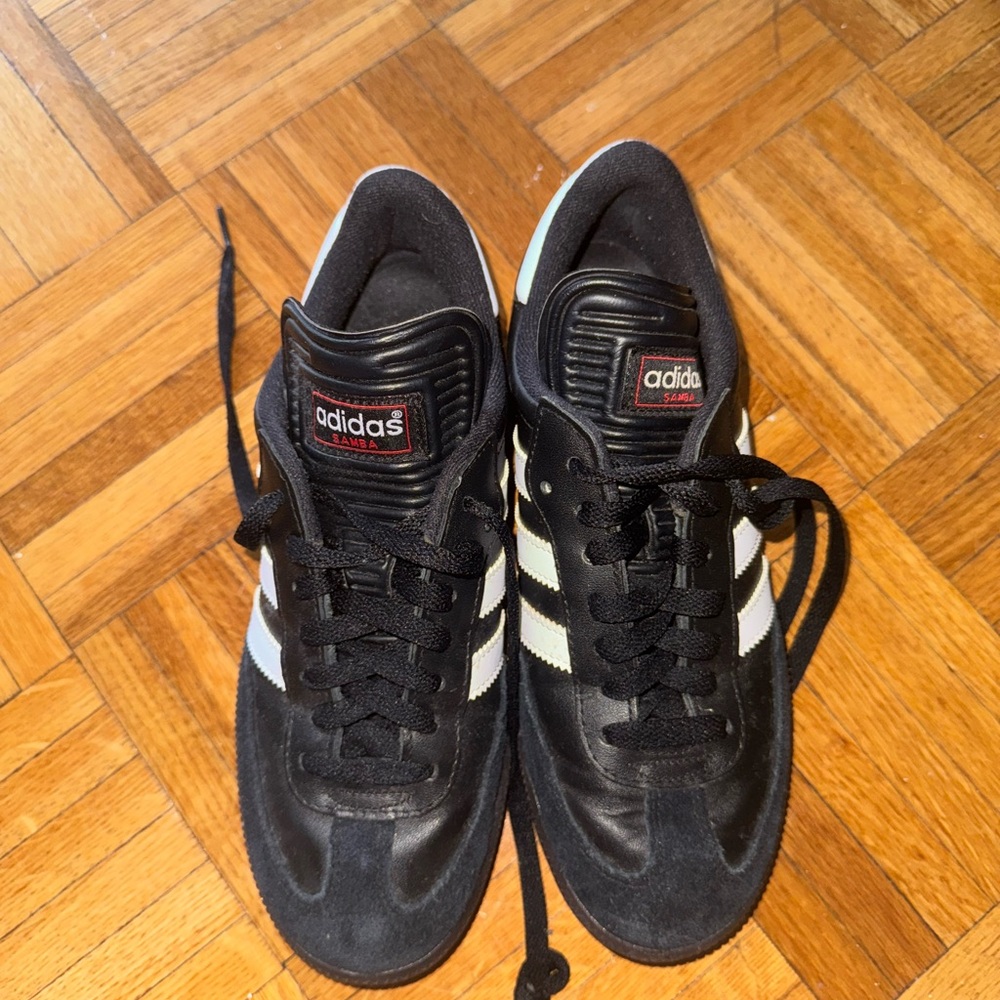 Black adidas sambas